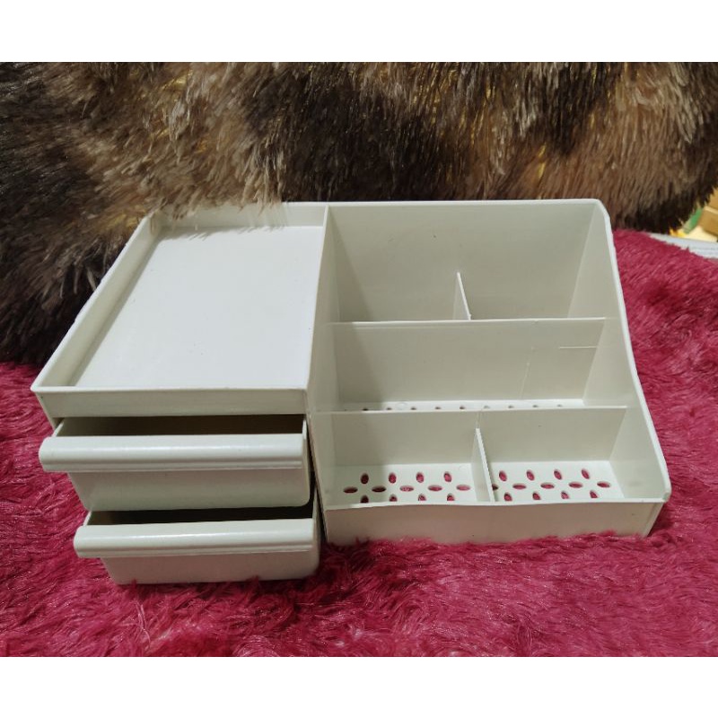 Kệ đựng đồ trang điểm - Khay đựng mỹ phẩm - Phụ kiện decor bàn trang điểm size lớn