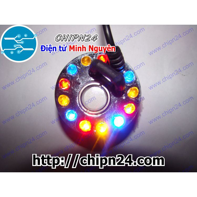 [1 CÁI] (E140) Đầu Phun Sương Siêu Âm 12 Led 24V