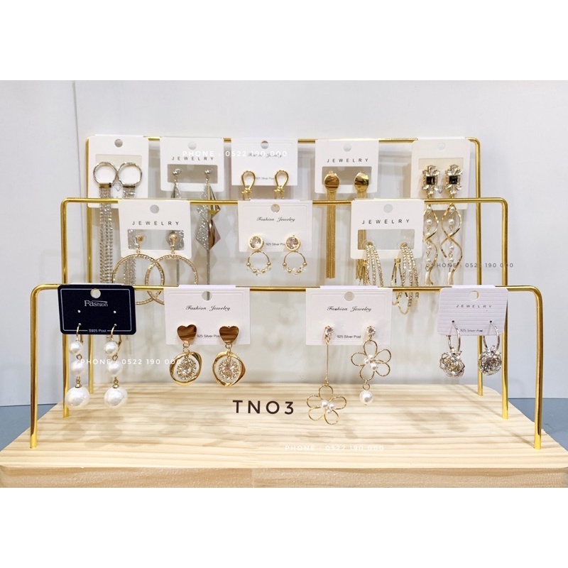 Thẻ treo hoa tai nhựa xinh xắn cho shop