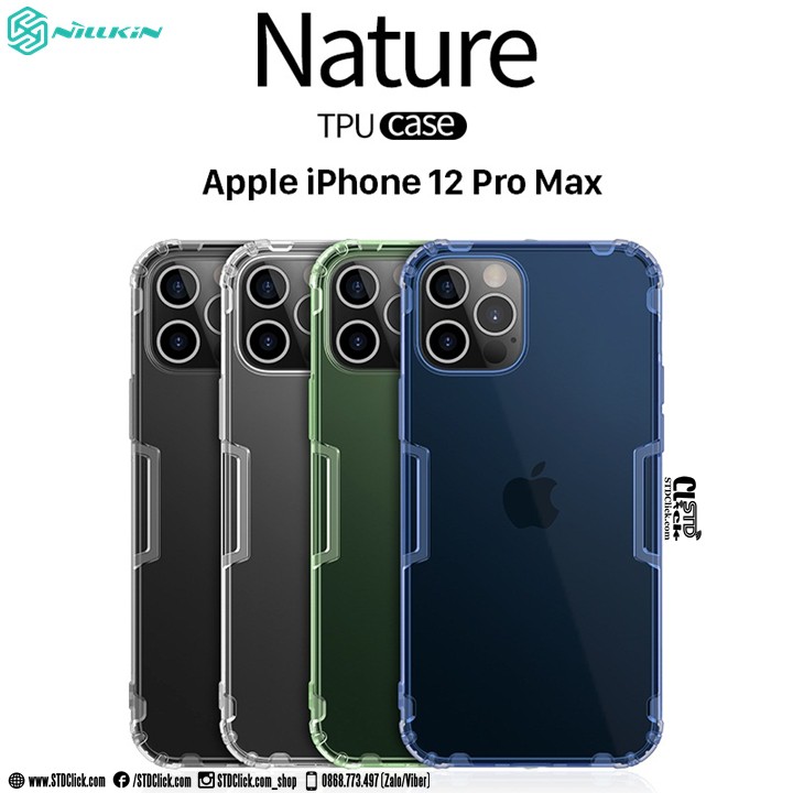 ỐP LƯNG IPHONE 12 PRO MAX NILLKIN SILICON CHÍNH HÃNG [SALE]