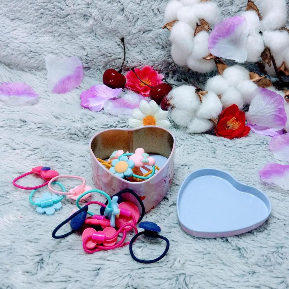 Bộ 20 sợi dây thun cột tóc xinh xắn cho bé gái