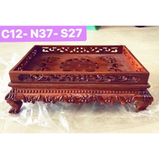 Khay Trà bằng Gỗ Hương Cao Cấp