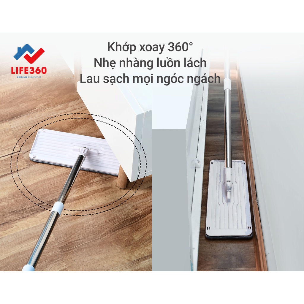 Bộ lau nhà thông minh tự vắt LIFE 360 AL-CL21