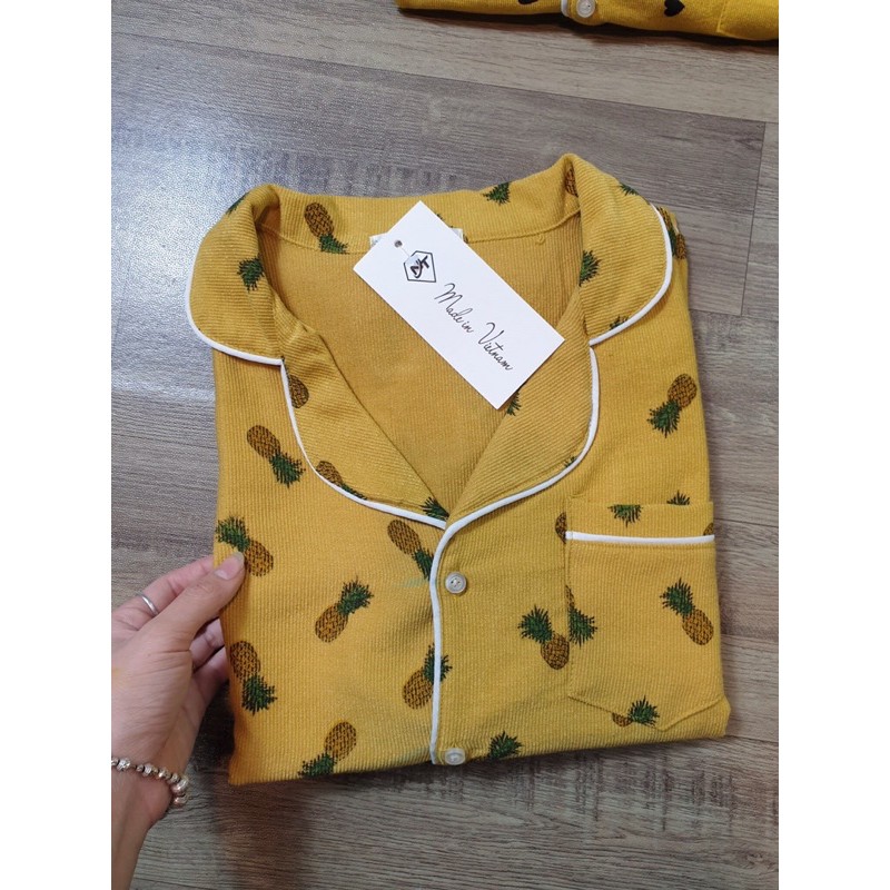 BỘ PIJAMA NHUNG TĂM SIÊU HÓT