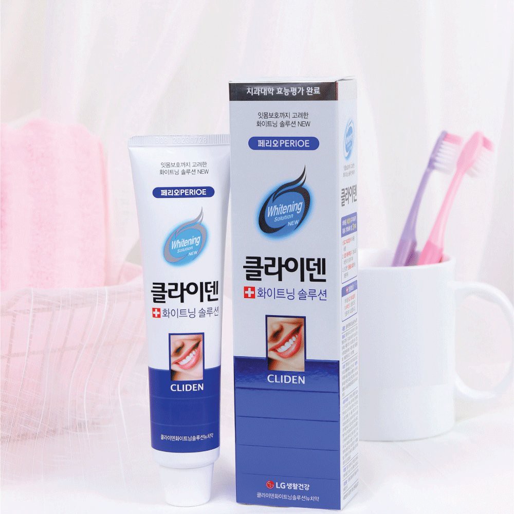 Kem Đánh Răng Perioe Cliden Whitening Solution Trắng Răng Chuyên Biệt 120g