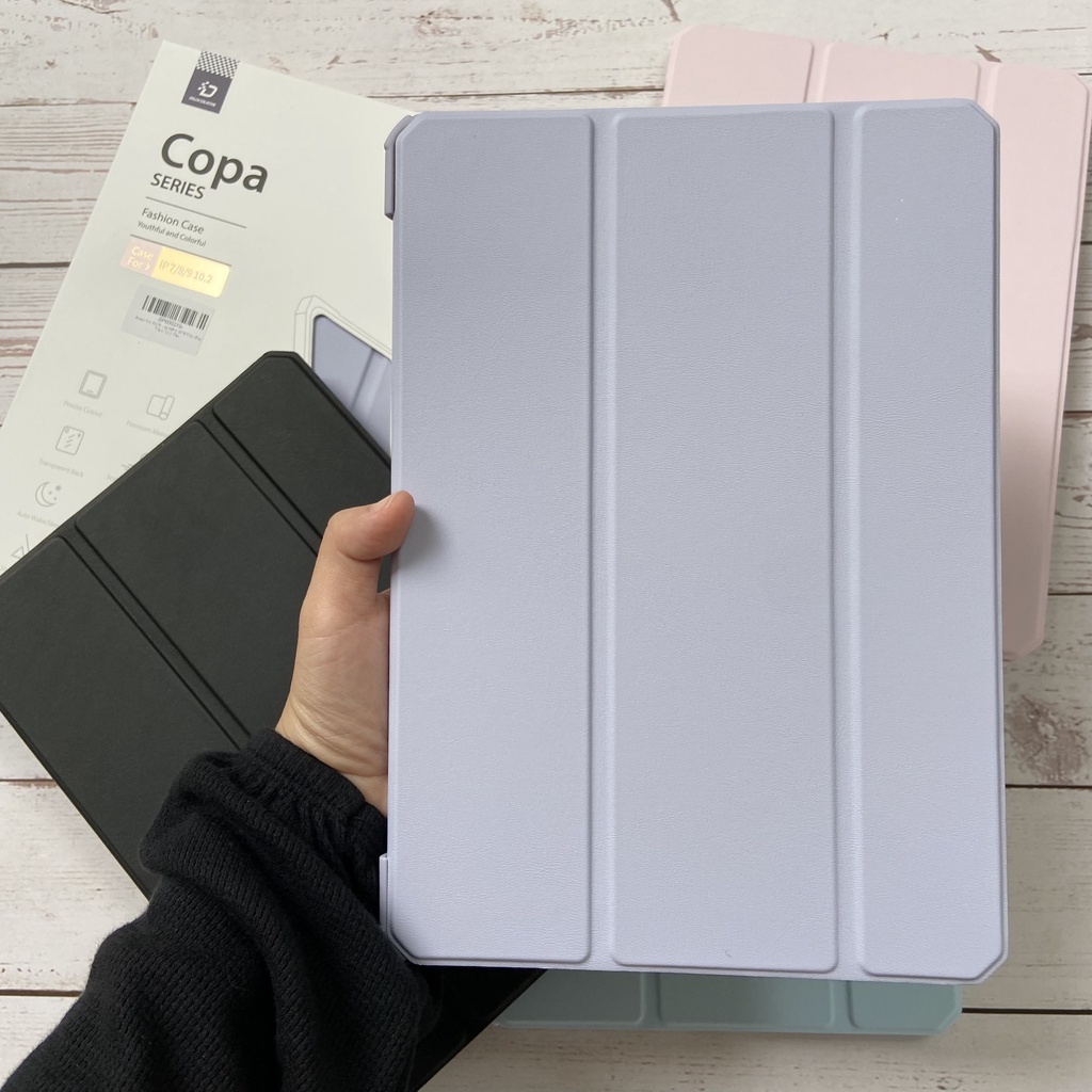 Bao da DUX DUCIS iPad 10.2 inch   - Mặt lưng trong, KHÔNG KHAY BÚT - Tím