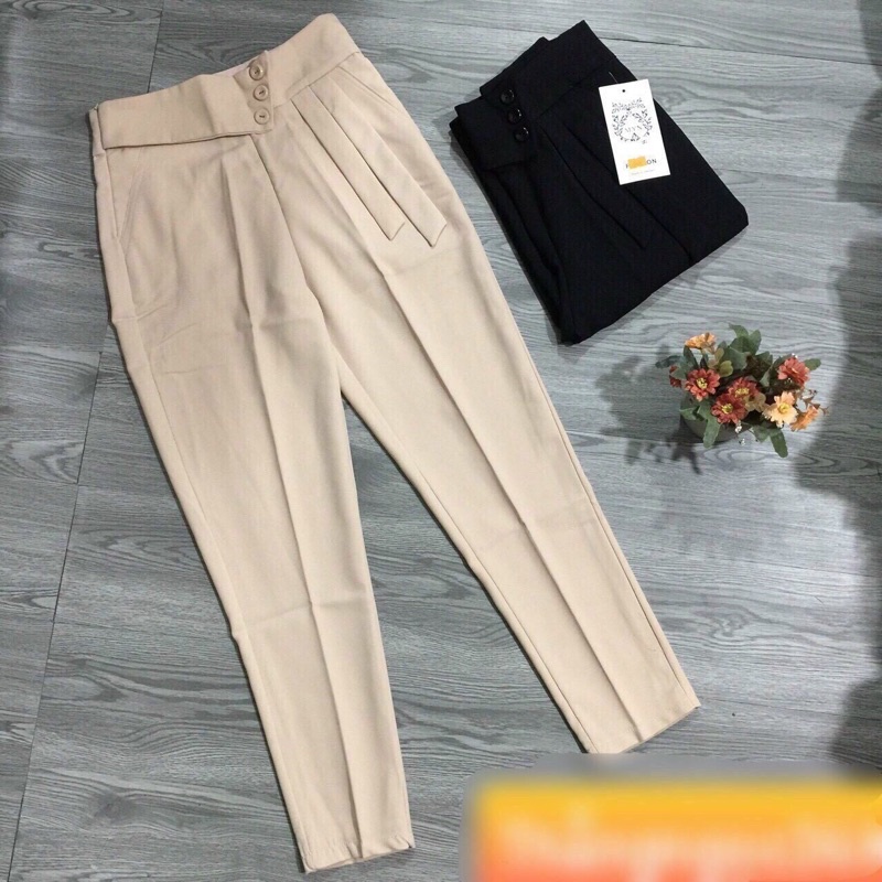 Quân Tây baggy 3 khuy Vạt Lệch, Khoá Kéo sườn / HÀNG CHÍNH HÃNG/ Quần tây baggy mẫu mới