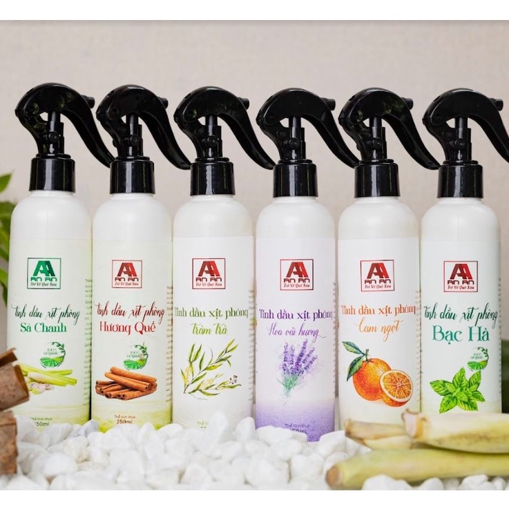 Bình xịt phòng, quần áo Tinh dầu sả chanh khử mùi, đuổi muỗi hiệu quả.