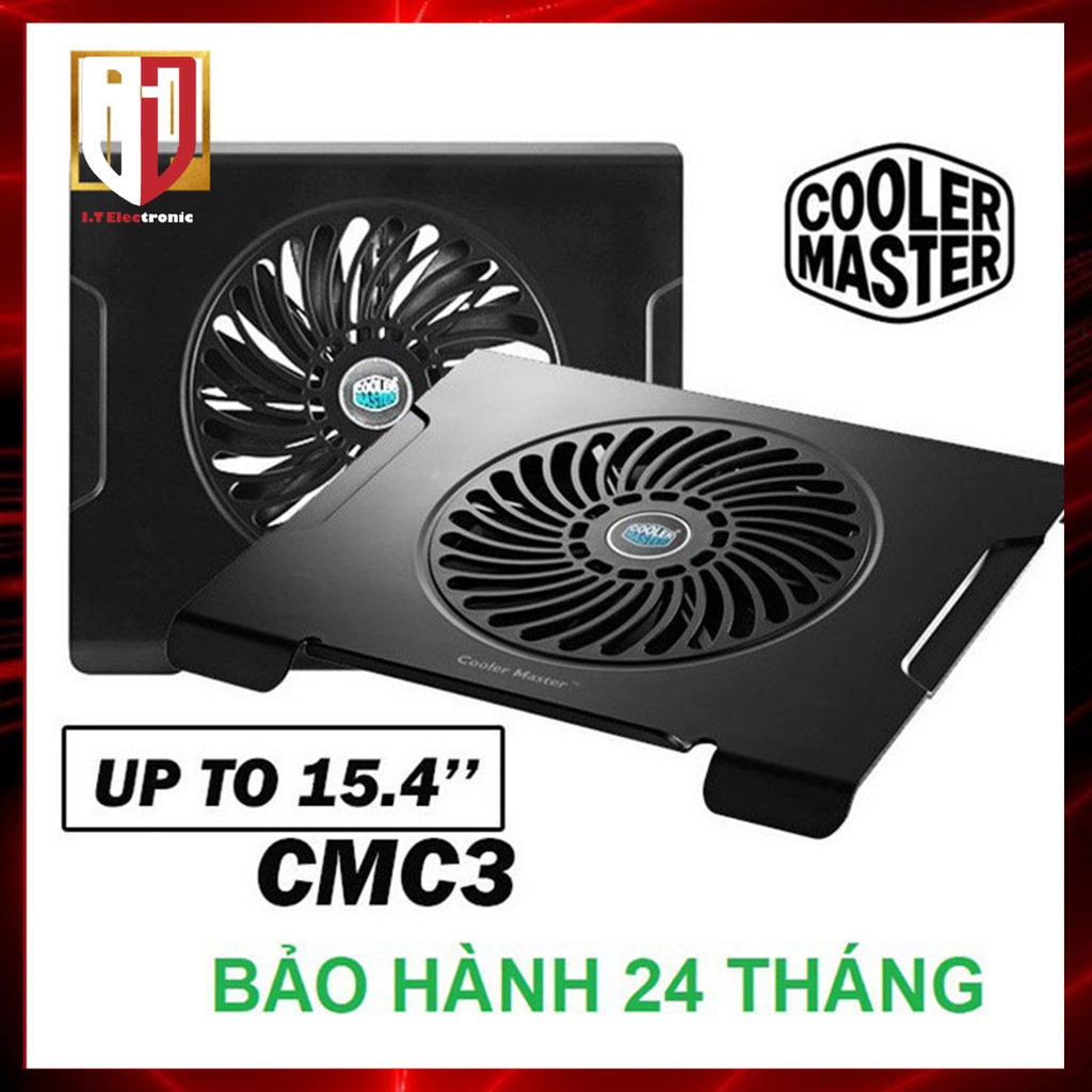 Đế Quạt Tản Nhiệt Đèn Led COOLER MASTER C3 - Quạt Làm Mát Máy Vi Tính Laptop