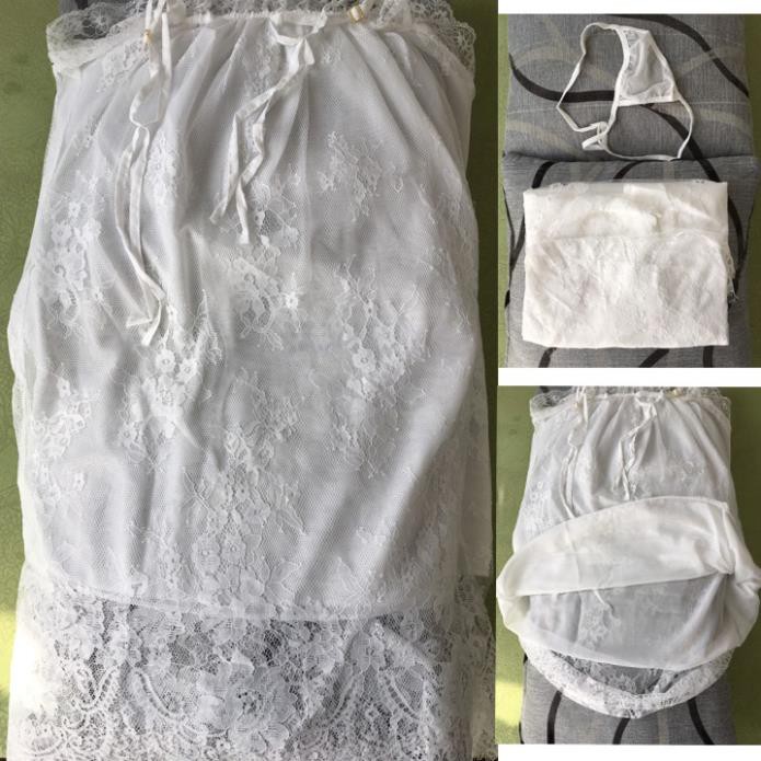 [HÀNG CAO CẤP] Đầm ngủ hai dây suông phối ren dễ thương (kèm hình thật shop chụp) Ly Ly Shop | BigBuy360 - bigbuy360.vn