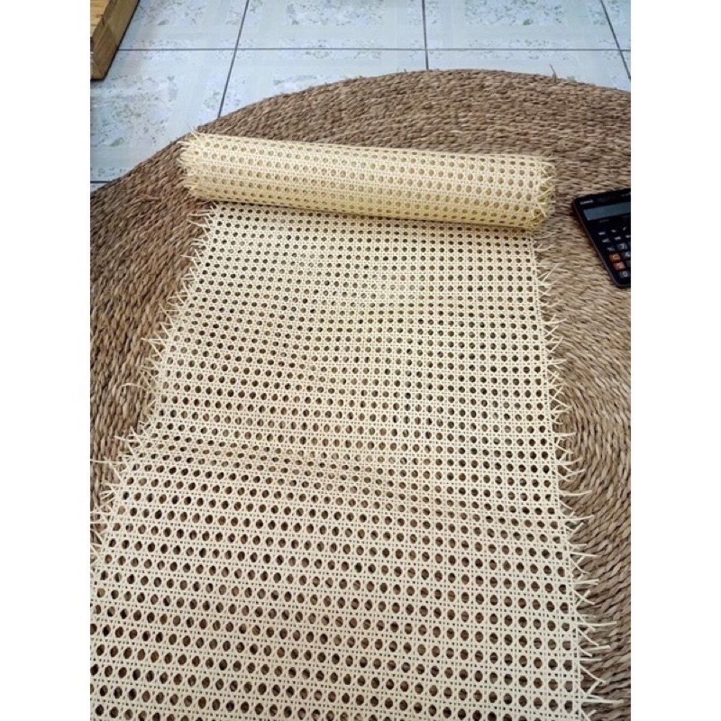Lưới mây mắt cáo nhựa giả mây - nhựa đan decor nội thất - trang trí nhà cửa đồ vật - hàng dày đẹp loại 1