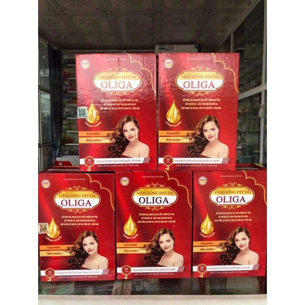 Viên uống đẹp da Oliga_Hỗ trợ bổ sung collagen,bảo vệ tăng tính đàn hồi cho da,giảm lão hoá da