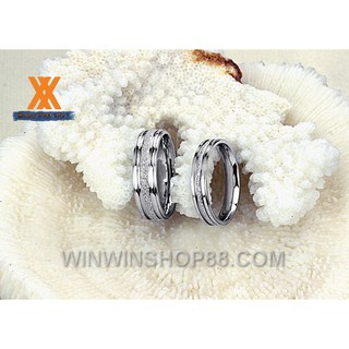 Nhẫn cặp mạ cát N115 (màu bạc) - winz.vn