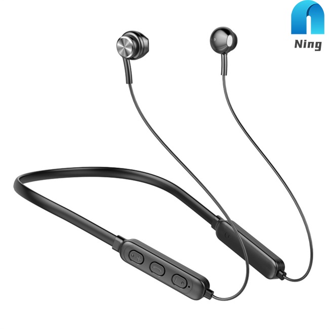 Tai Nghe Nhét Tai Không Dây Bluetooth 5.1 Giảm Tiếng Ồn Có Dây Đeo Cổ Phong Cách Thể Thao