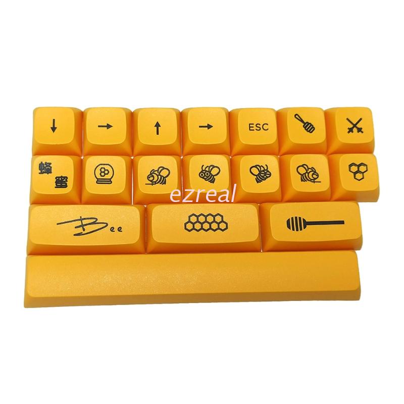 Bộ nút bàn phím cơ PBT màu mật ong sữa XDA
