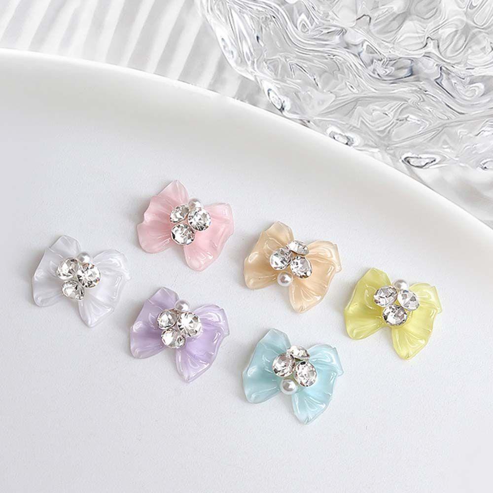 OCEANMAP Phụ Kiện Trang Trí Móng Tay Hình Thủy Thủ Mặt Trăng Thắt Nơ Dễ Thương DIY