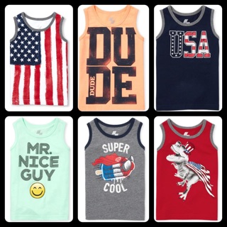 (SIZE 6M-5T) ÁO 3 LỖ BÉ TRAI PLACE SPORT - CAMBODIA XUẤT XỊN