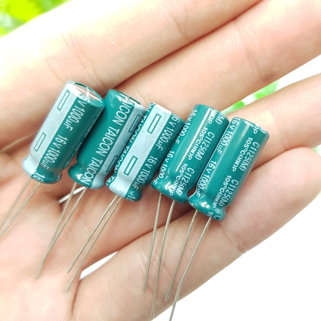 Tụ Hóa 1000uF 16V 8x20MM Tụ phân cực 1000uf cho lọc nguồn DIY - KhoDienTu