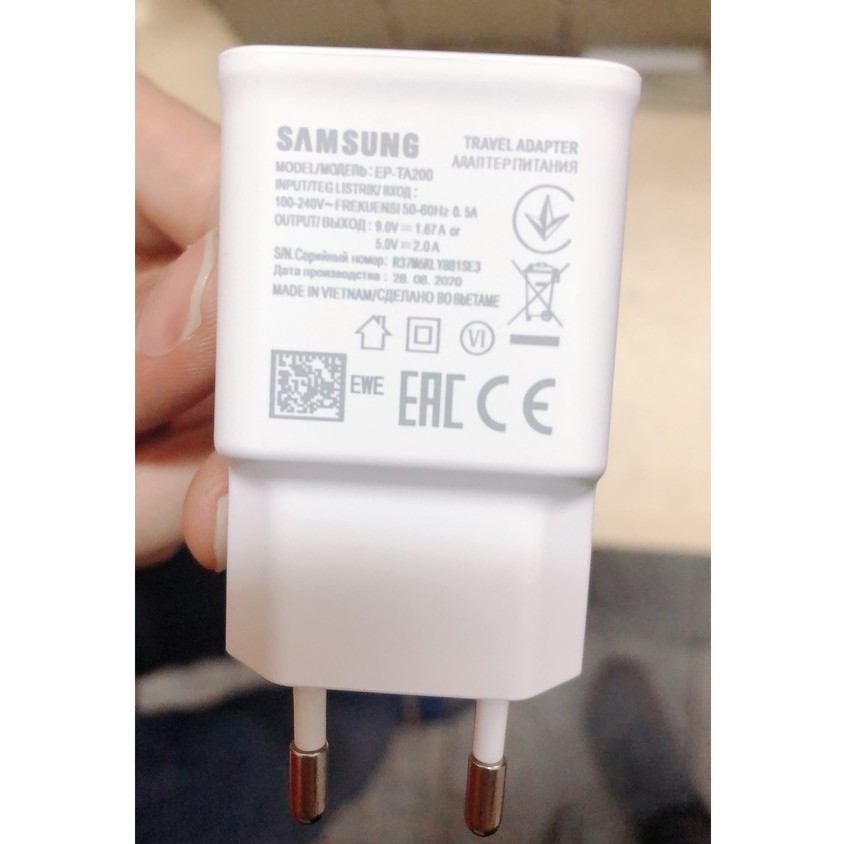 Củ sạc nhanh SamSung (loại xịn), đảm bảo sạc Samsung Note 7,8,9 - Việt Linh Store