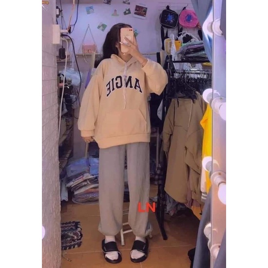 Sét áo hoodie ANGIE + quần bom TH6