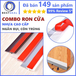 Combo 2 mét ron chặn cửa, miếng chặn cửa, thanh dán pvc - cách âm, ngừa côn trùng, bụi bẩn