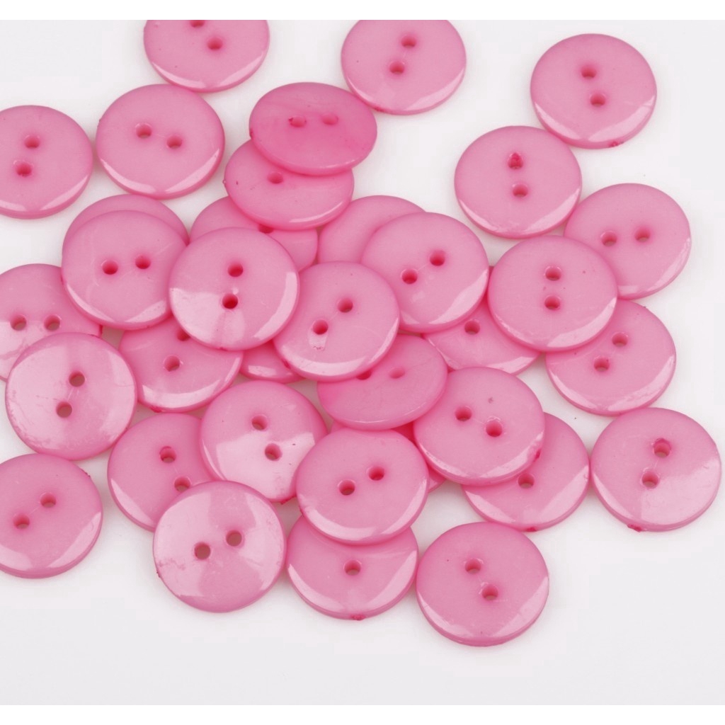 Wholesale Lots 100 pcs Smooth Acrylic Sewing Buttons Scrapbook 15mm