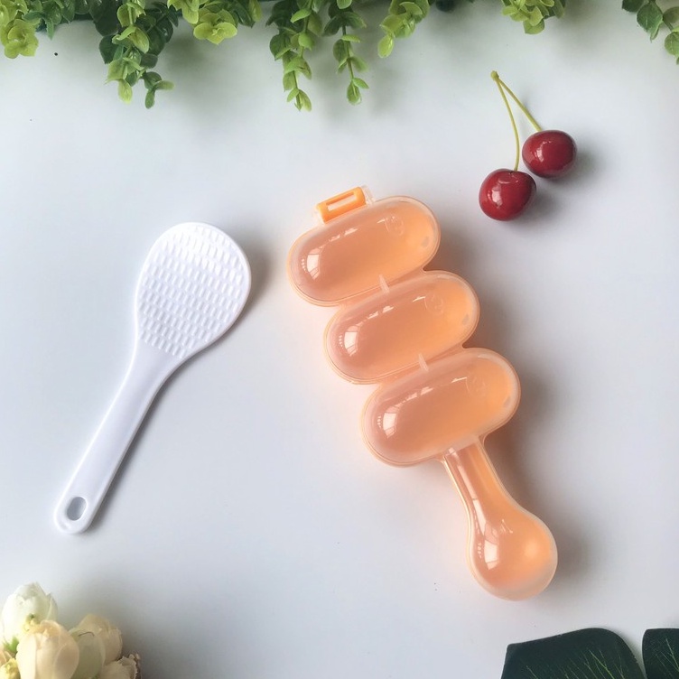 [Tặng kèm thìa] Khuôn làm cơm nắm tròn, cơm lắc cho bé ăn ngon miệng
