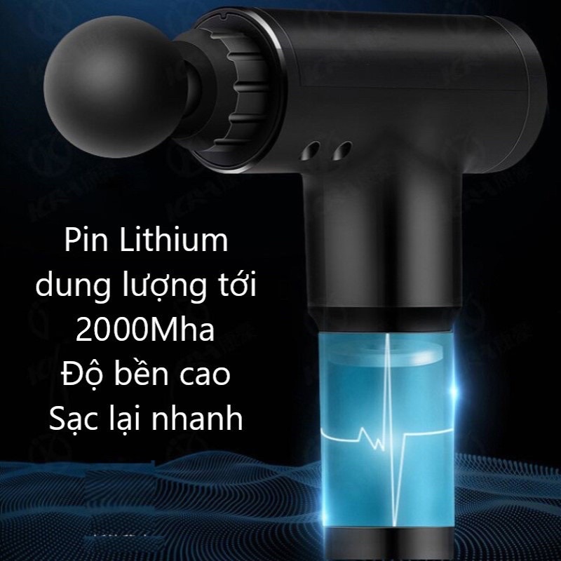 Máy massge cầm tay hỗ trợ xoa bóp các vùng cơ thể tiện ích