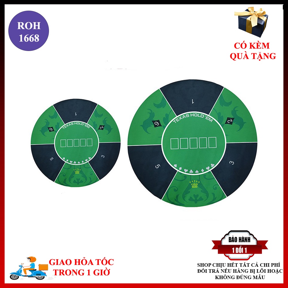 Khăn trải bàn Poker , bài tây in hình lá bài , thảm Poker , thảm cao su ,  Đệm cao su cao cấp