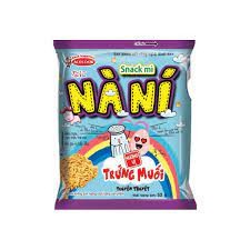 Snack mì ăn liền NÀ NÍ hương vị Phomai và Trứng muối gói 53gr