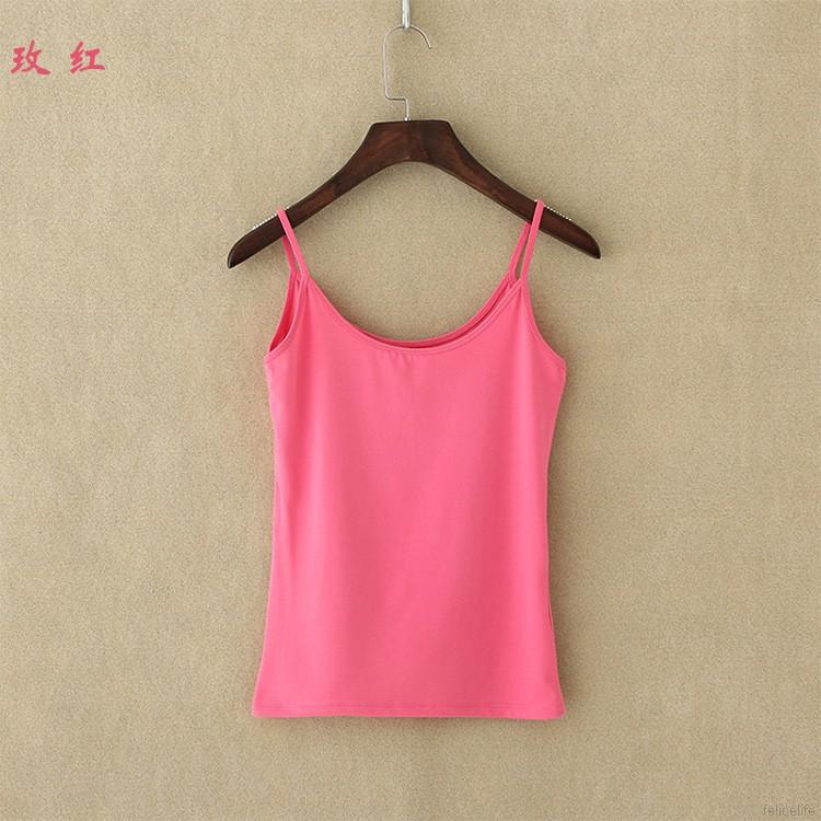 Áo Thun Ba Lỗ Màu Trơn Thời Trang Dành Cho Nữ
