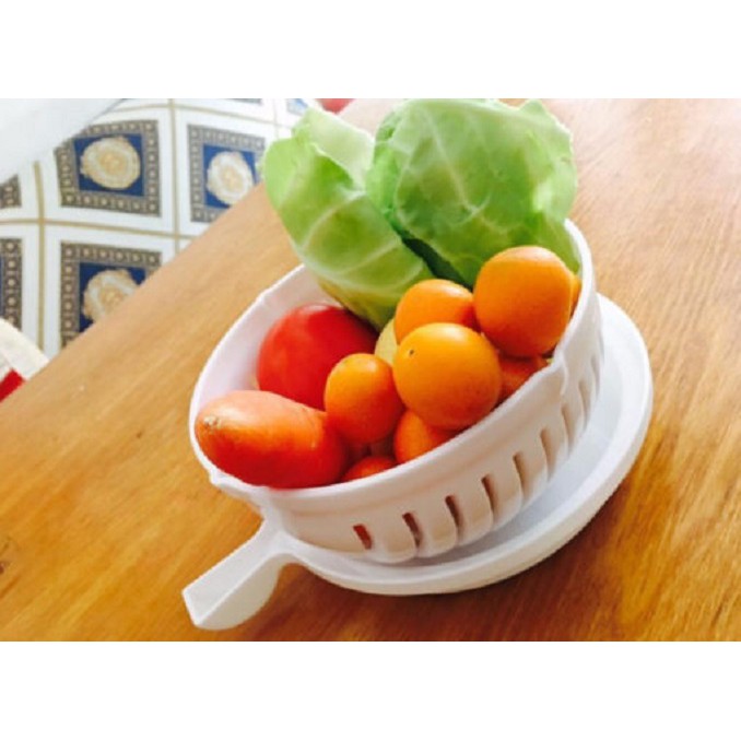 Rổ đựng rau trái cây kiêm thái salad nhanh chóng tiện dụng