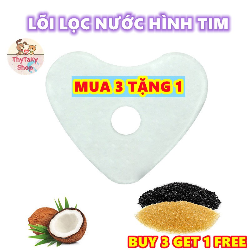 (MUA 3 TẶNG 1) Các loại miếng lọc nước than hoạt tính dùng cho máy uống nước đài phun nước tự động cho mèo chó