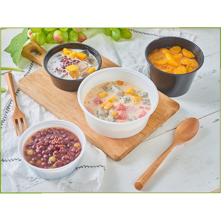 50 hộp nhựa tròn PP trong suốt dùng 1 lần đựng thực phẩm 450ml | BigBuy360 - bigbuy360.vn