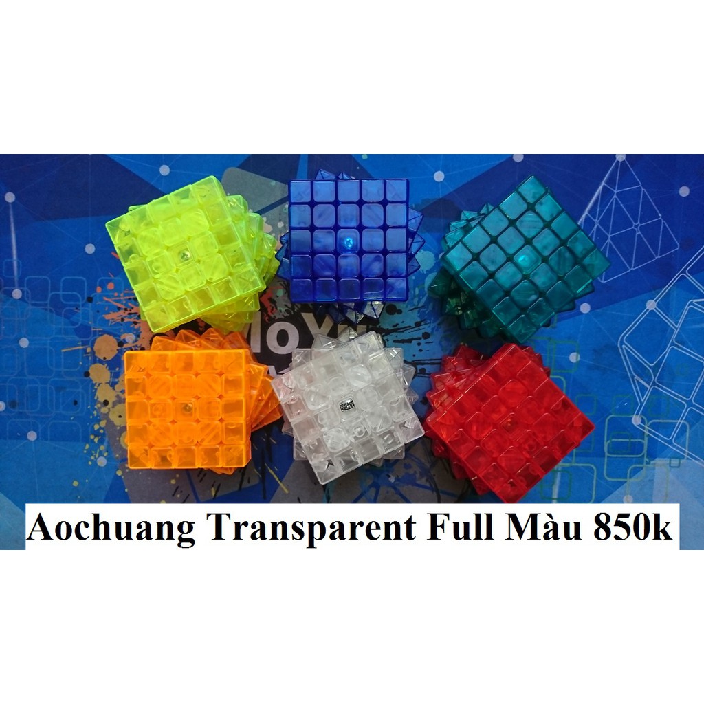 Rubik 5x5x5. 6 Rubik Aochuang Transparent Full Màu