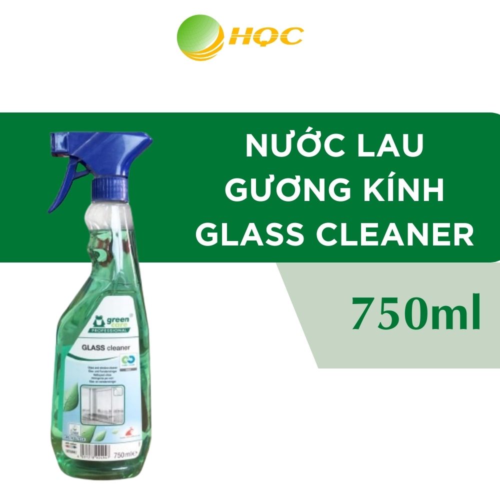 Nước Lau Kính Tự Phân Hủy Sinh Học Greencare GLASS cleaner Nhập Khẩu Áo Làm Sạch Bụi Bẩn, Nhanh Khô 750ml