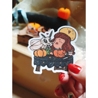 [CÓ SẴN] SET STICKER GOOD OMENS MOTH AND LAMP