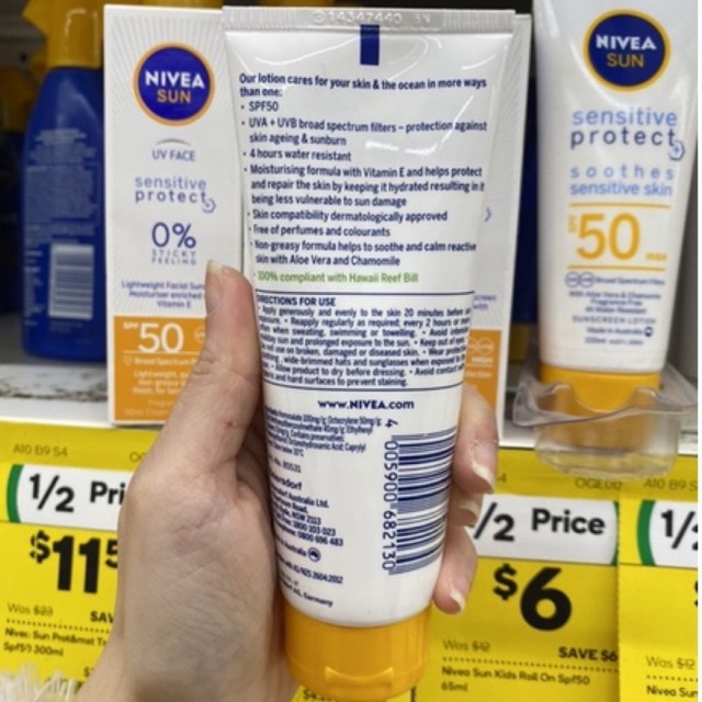 Kem chống nắng Nivea Sun Uv Face Shine Control và kem dưỡng BB Cream 50ml