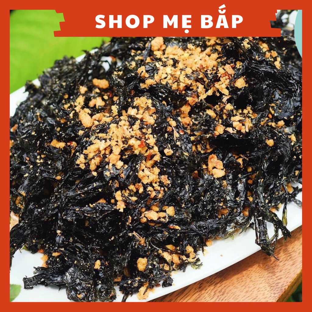 Rong Biển Cháy Tỏi 80gram - siêu ngon, thơm lừng mùi tỏi - Shop Mẹ Bắp