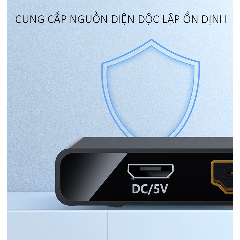 [Mã ELHACE giảm 4% đơn 300K] Bộ Chia HDMI 1 Ra 2 Cổng UNITEK V118A Hỗ Trợ 4K Cao Cấp