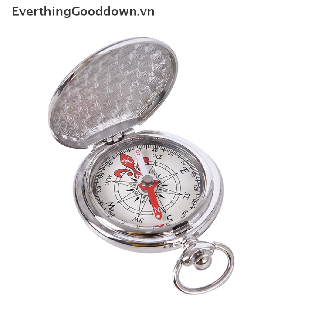 Everthinggooddown Đồng Hồ Bỏ Túi La Bàn Hướng Đi Bộ Đường Dài Có Móc Khóa