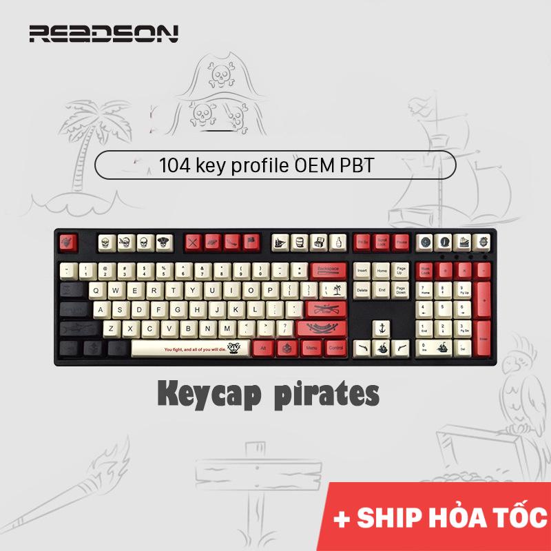 Keycap chủ đề Game chất liệu PBT 104 nút profile OEM giá rẻ cho bàn phím cơ