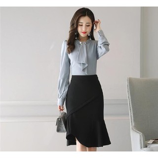 Chân váy công sở đuôi cá cách điệu