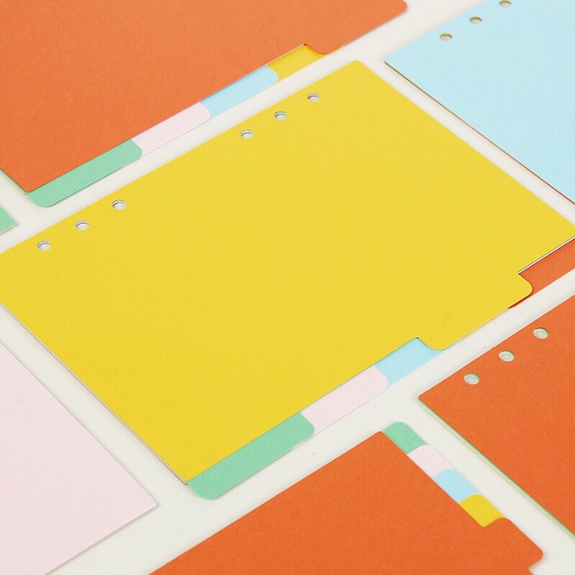 Tab phân trang giấy cho sổ bìa còng A5 A6