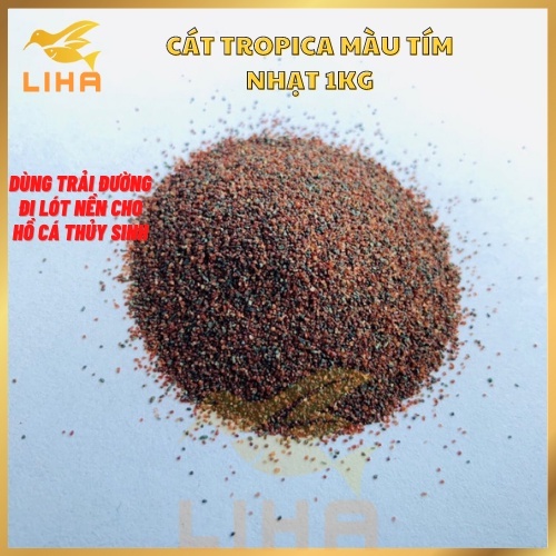 Cát Tropica Màu Tím Nhạt 1kg - Dùng Trải Đường Đi Lót Nền Cho Hồ Cá Thủy Sinh