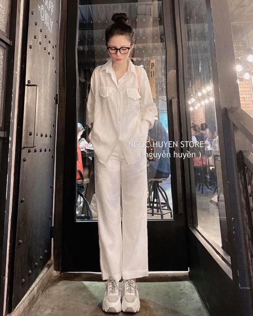 [ BAO ĐẸP] set áo sơmi quần suông ⚡HÀNG SẴN ⚡CÓ HÌNH THẬT SSQD988 | BigBuy360 - bigbuy360.vn