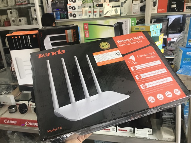 Bộ phát WIFI Tenda F6 Wireless N300, 4 Anten, phát xuyên tường | BigBuy360 - bigbuy360.vn