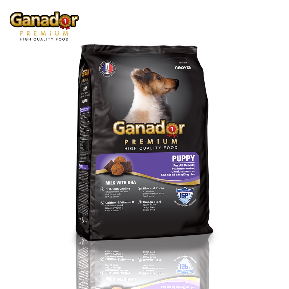 Hạt Ganador Premium Puppy cho chó con vị sữa bổ sung DHA 400g