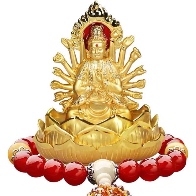 tượng phật quan âm trang chí xe hơi ( có nước hoa đi kèm)