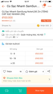 Củ Sạc nhanh samsung